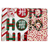 Weihnachtsgebäck "HO HO HO" mit festlichem Weihnac Große Geschenktüte (Rückseite)