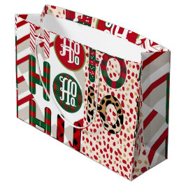 Weihnachtsgebäck "HO HO HO" mit festlichem Weihnac Große Geschenktüte