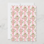 Weihnachtsgebäck & Holly Einladung (Rückseite)