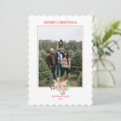 Weihnachtsgebäck & Holly Einladung (Stehend Vorderseite)