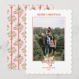 Weihnachtsgebäck & Holly Einladung