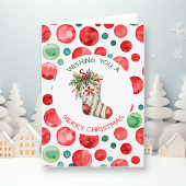 Weihnachtsgebäck in Aquarellen Personalisiert Karte