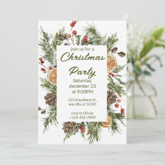 Weihnachtsgebäck in Grün und Weiß - Party Feiertagskarte
