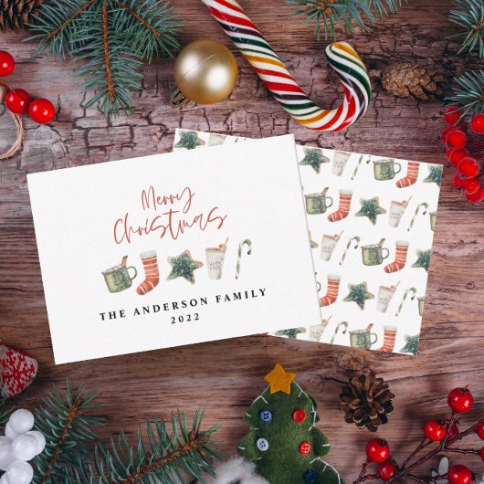 Weihnachtsgebäck in Süßspeisen Mitteilungskarte