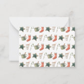 Weihnachtsgebäck in Süßspeisen Mitteilungskarte (Rückseite)