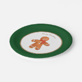 Weihnachtsgebäck individuell anpassbar pappteller (Schrägansicht)