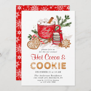 Weihnachtsgebäck & Kakao-Party Einladung
