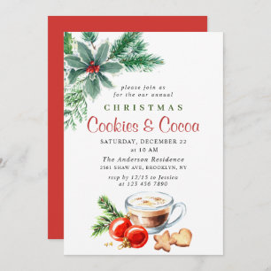 Weihnachtsgebäck & Kakao-Party Einladung