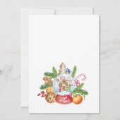 Weihnachtsgebäck & Kakao-Party Einladung (Rückseite)