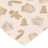 Weihnachtsgebäck Kekse Bonbons Tischdecke (Schrägansicht)