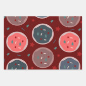 Weihnachtsgebäck Kekse Festliche Sprinklen Geschenkpapier Set (Vorderseite 3)