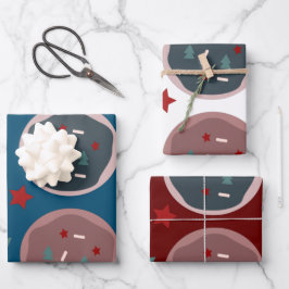 Weihnachtsgebäck Kekse Festliche Sprinklen Geschenkpapier Set