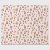 Weihnachtsgebäck-Kekse Muster Geschenkpapier (Flach)