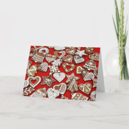 Weihnachtsgebäck Kekse Rot Feiertagskarte