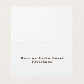 Weihnachtsgebäck Kekse Zeltfalten Karten (Innenseite Aufgefaltet)