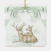 Weihnachtsgebäck Keramik Keramikornament (Rückseite)