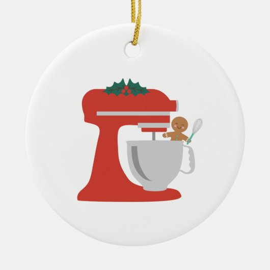 Weihnachtsgebäck Keramik Ornament (Vorne)