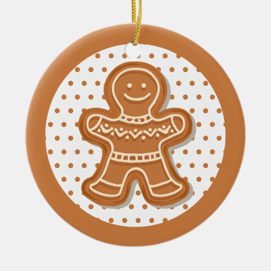 Weihnachtsgebäck Keramik Ornament (Vorne)