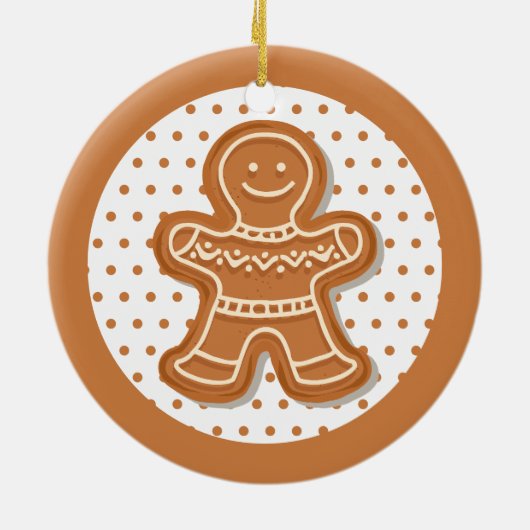 Weihnachtsgebäck Keramik Ornament (Hinten)