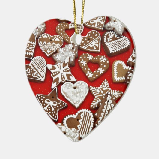 Weihnachtsgebäck Keramikornament (Links)