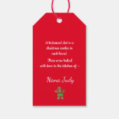 Weihnachtsgebäck & Kindergebäck Weihnachtskekse Ge Geschenkanhänger (Rückseite)