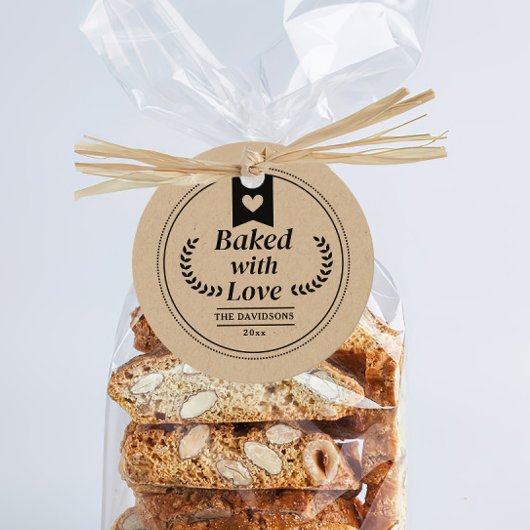 Weihnachtsgebäck Kraft Geschenk Geschenkanhänger