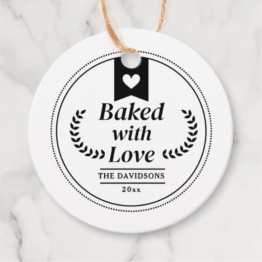 Weihnachtsgebäck Kraft Geschenk Geschenkanhänger (Vorderseite)