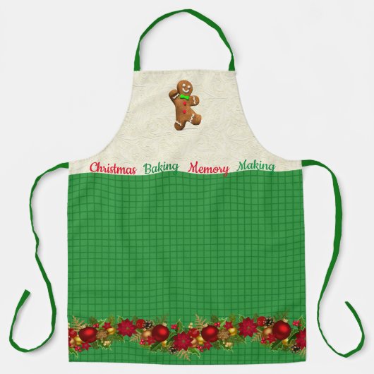 Weihnachtsgebäck Lebkuchen Mann Erinnerungen mache Schürze (Vorderseite)