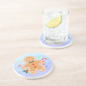 Weihnachtsgebäck Leckerei Gingerbread Man Candy Ca Getränkeuntersetzer (Seite)