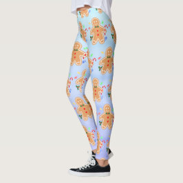 Weihnachtsgebäck Leckerei Gingerbread Man Candy Ca Leggings