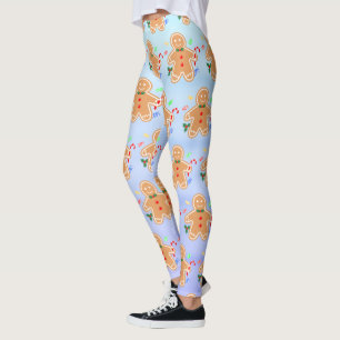 Weihnachtsgebäck Leckerei Gingerbread Man Candy Ca Leggings