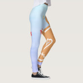 Weihnachtsgebäck Leckerei Gingerbread Man Candy Ca Leggings (Rechts)