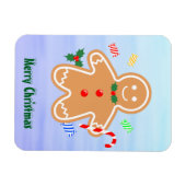 Weihnachtsgebäck Leckerei Gingerbread Man Candy Ca Magnet (Horizontal)