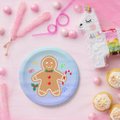 Weihnachtsgebäck Leckerei Gingerbread Man Candy Ca Pappteller (Party)