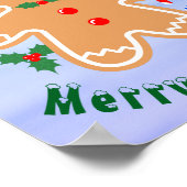 Weihnachtsgebäck Leckerei Gingerbread Man Candy Ca Poster (Ecke)