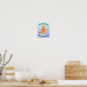 Weihnachtsgebäck Leckerei Gingerbread Man Candy Ca Poster (Küche)