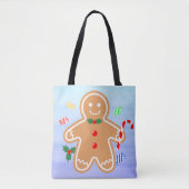 Weihnachtsgebäck Leckerei Gingerbread Man Candy Ca Tasche (Vorderseite)
