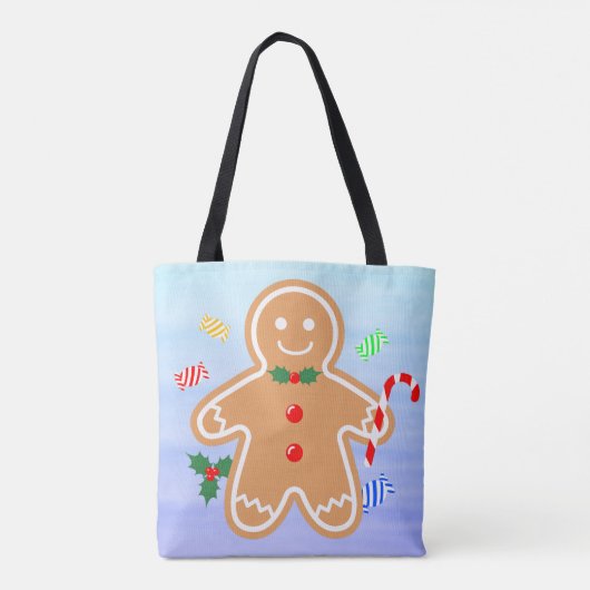 Weihnachtsgebäck Leckerei Gingerbread Man Candy Ca Tasche (Rückseite)