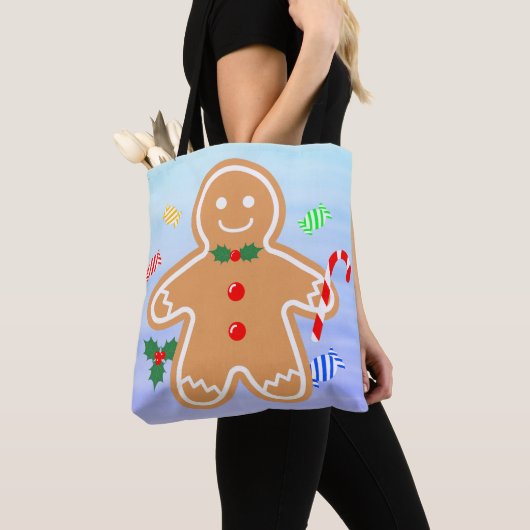 Weihnachtsgebäck Leckerei Gingerbread Man Candy Ca Tasche (Von Nahem)