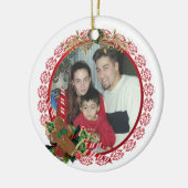 Weihnachtsgebäck Leckereien Lebkuchen Mann Keramikornament (Links)