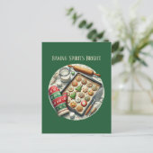 Weihnachtsgebäck-Liebhaber Feiertagspostkarte (Stehend Vorderseite)
