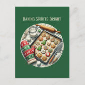 Weihnachtsgebäck-Liebhaber Feiertagspostkarte (Vorderseite)