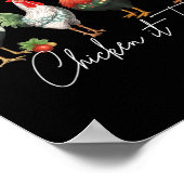 Weihnachtsgebäck Lover Xmas Weihnachtsmannmütze Fu Poster (Ecke)