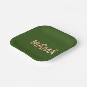 Weihnachtsgebäck Mama Mama Sweater Funny Family Pappteller (Gewinkelt)