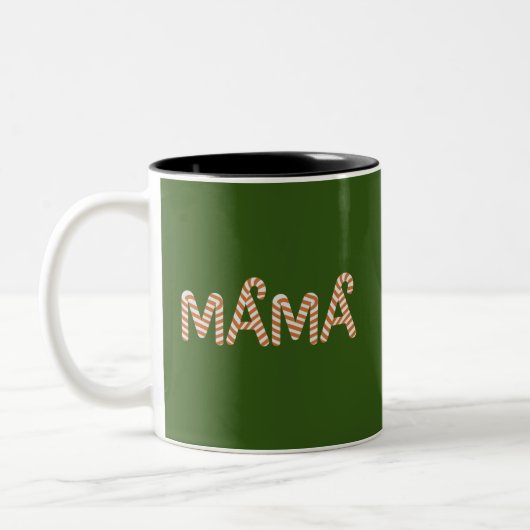 Weihnachtsgebäck Mama Mama Sweater Funny Family Zweifarbige Tasse (Links)