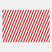 Weihnachtsgebäck Man Cookies & Candy Stripes Geschenkpapier Set (Vorderseite 2)