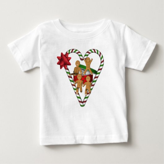 Weihnachtsgebäck Männer Kekse Urlaub Baby T-shirt (Vorderseite)