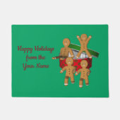 Weihnachtsgebäck Männer Personalisiert Fußmatte (Vorderseite)