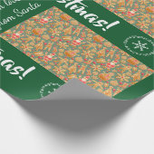 Weihnachtsgebäck Männer Weihnachtsnamen Personalis Geschenkpapier (Ecke)