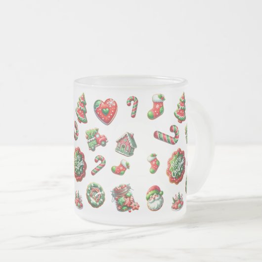 Weihnachtsgebäck Mattglastasse (VorderseiteRechts)